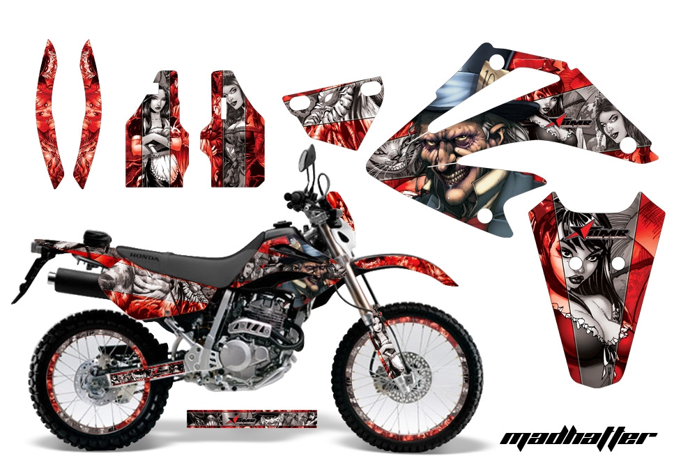 Honda XR 250 SM Graphic Kit MH Silver Redbg